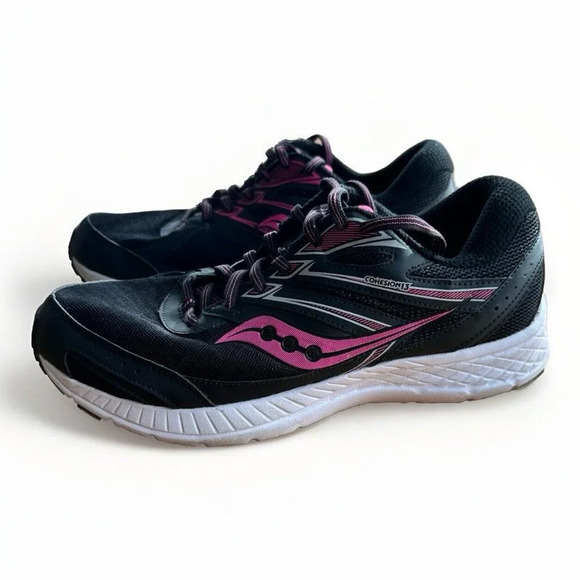 Saucony Women's Cohesion 13 Running Shoe Size 9 W Black - Picture 1 of 9